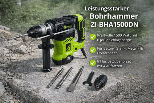 Zipper bohrhammer bha1500dn - bohrhammer, zi-bha1500dn